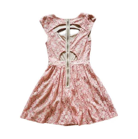 Fit & Flare Cutout exposed zipper minidress - Picture 2 of 9